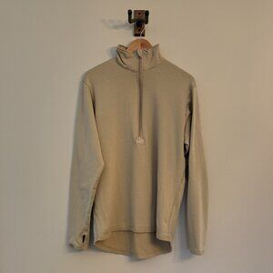 Men's Khaki Insulated Half Zip Pullover